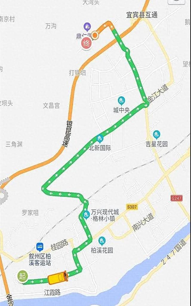 好消息！宜宾又新增一路公交线！14个站点！沿线经过多个小区